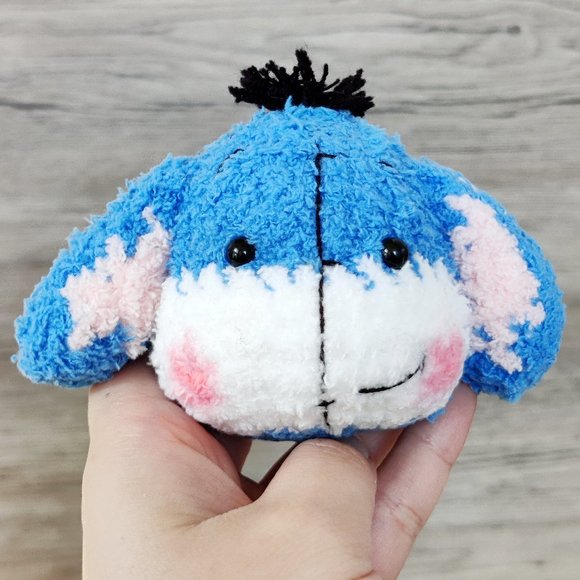 Handmade Amigurumi Winnie the Pooh Eeyore Plushie - Picture 1 of 16